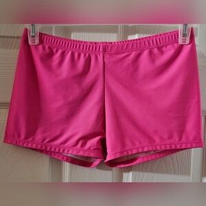 Neon Pink Boycut Dance Shorts